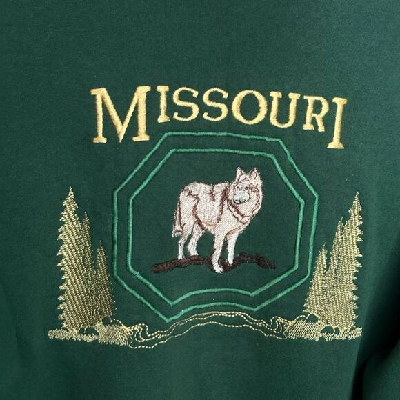 VTG Missouri Embroidered Crewneck Sweatshirt - Picture 4 of 6